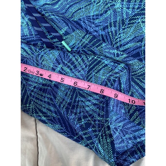 Land’s End Men's 2XL Volley 9"Board Shorts Swim Trunks Blue Green Floral - Picture 16 of 16